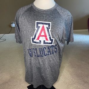 Arizona College printed onto gray Xl T-shirt